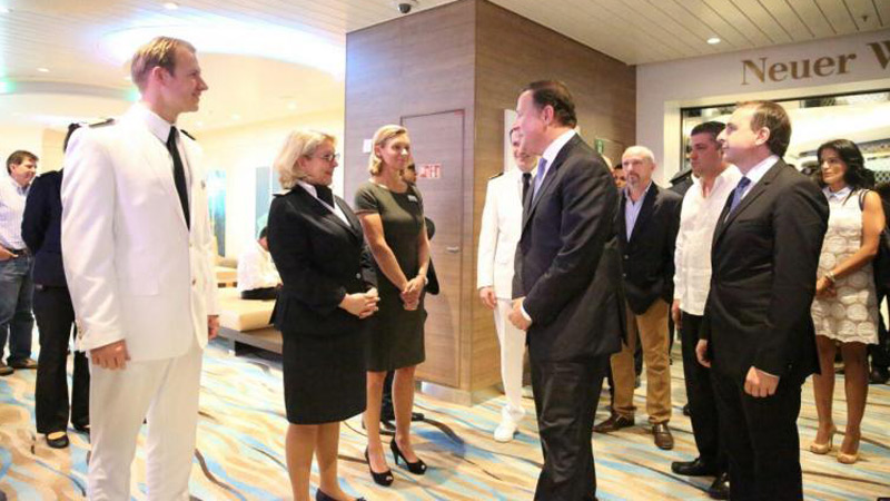 TUI debuta en Panamá con el arribo del Crucero Mein Schiff (+Video)