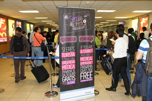 Turistas en el Aeropuerto Internacional de Tocumen. (Foto cortesía de la ATP) Turismo genera divisas por 2,261.9 millones de dólares