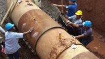 ACP realiza trabajos en línea distribuidora de agua 